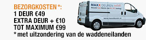 maxx deuren bezorgkosten